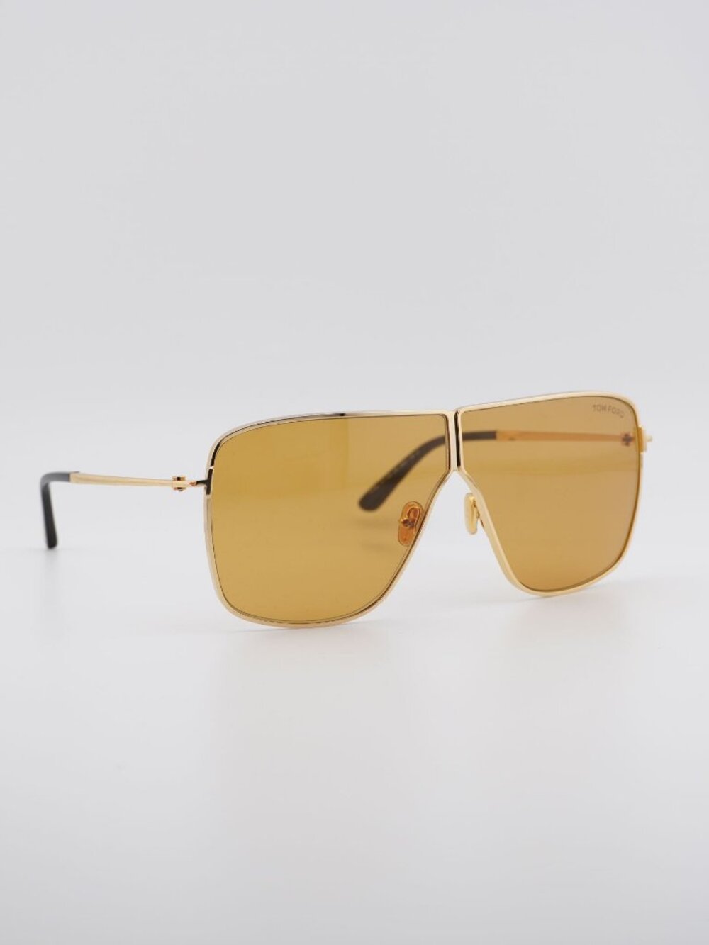 Tom Ford Huxley FT1159 30E Sunglasses Gold Aviator Frame, Gold Lenses